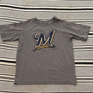 Gray Kids Shirt with Logo